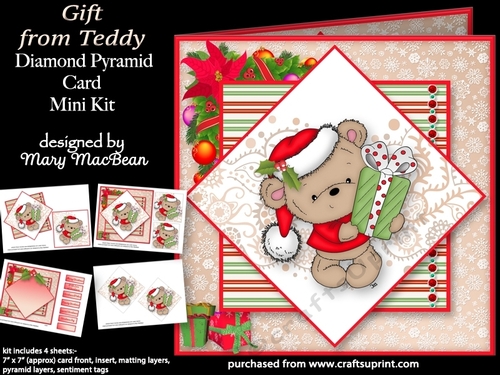 Gift from Teddy - Diamond Pyramid Card Mini Kit