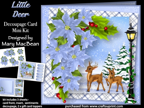 Little Deer - Decoupage Card Mini Kit