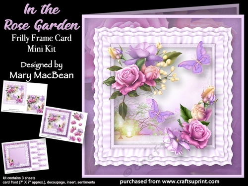 In the Rose Garden - Frilly Frame Card Mini Kit