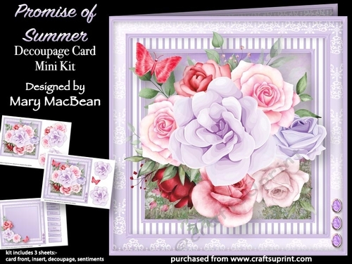 Promise of Summer - Decoupage Card Mini Kit
