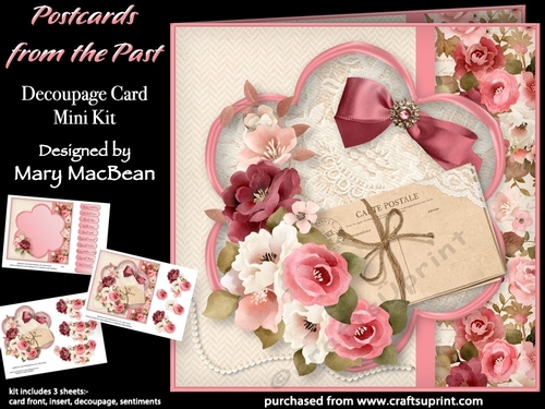 Postcards from the Past - Decoupage Card Mini Kit