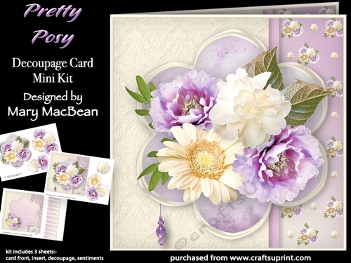 Pretty Posy - Decoupage Card Mini Kit