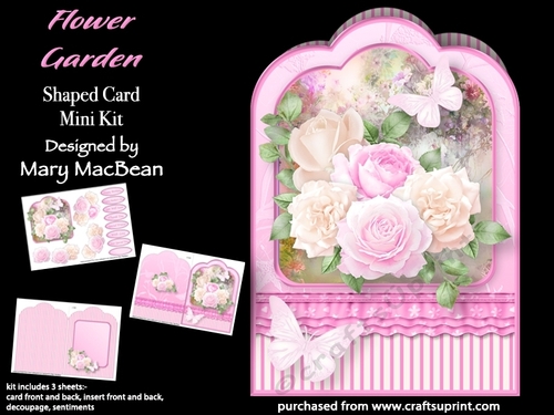 Flower Garden - Shaped Card Mini Kit