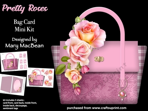 Pretty Roses - Bag Card Mini Kit