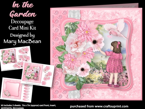 In the Garden - Decoupage Card Mini Kit