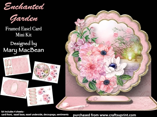 Enchanted Garden - Framed Easel Card Mini Kit