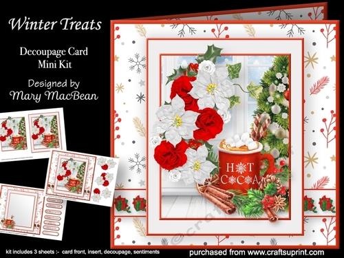 Winter Treats - Decoupage Card Mini Kit