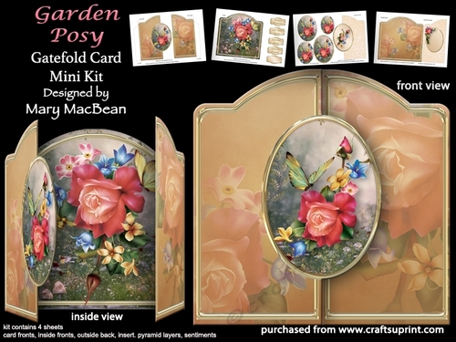 Garden Posy - Gatefold Card Mini Kit