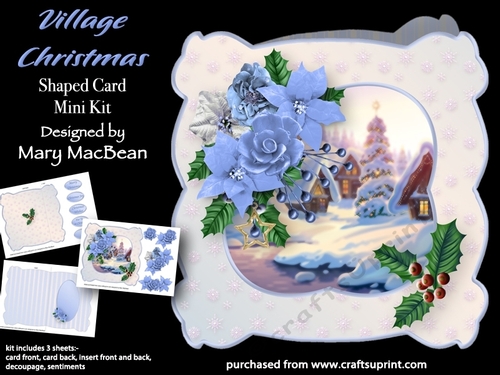 Village Christmas - Shaped Card Mini Kit