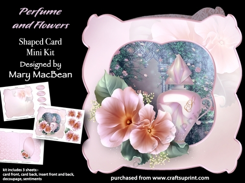 Perfume and Flowers - Shaped Card Mini Kit