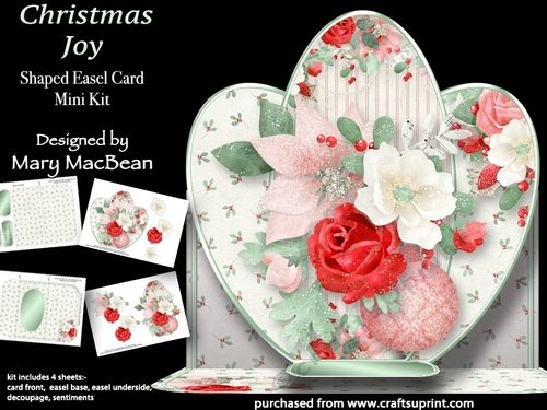 Christmas Joy - Shaped Easel Card Mini Kit