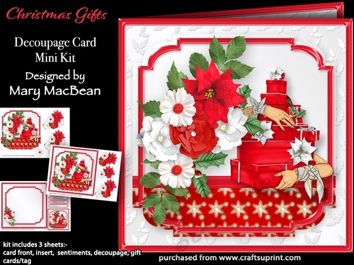Christmas Gifts - Decoupage Card Mini Kit