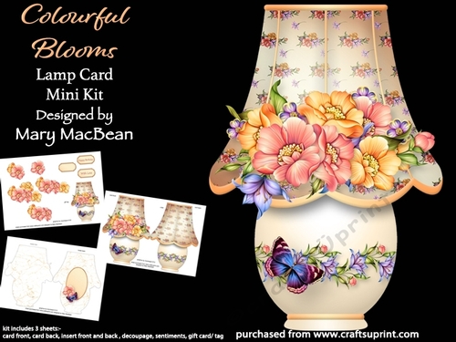 Colourful Blooms - Lamp Card Mini Kit