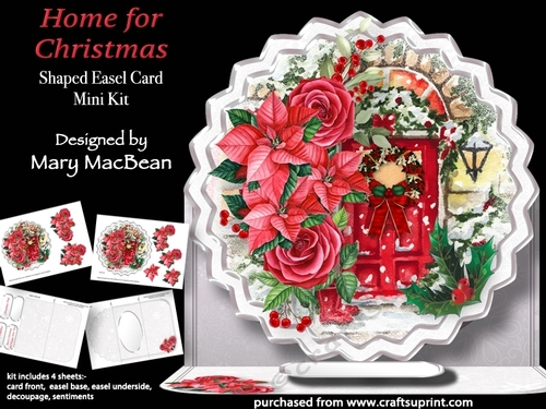 Home for Christmas - Shaped Easel Card Mini Kit