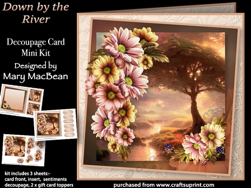 Down by the River - Decoupage Card Mini Kit