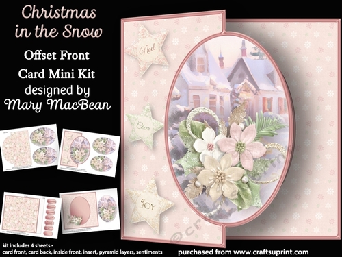 Christmas in the Snow - Offset Front Card Mini Kit