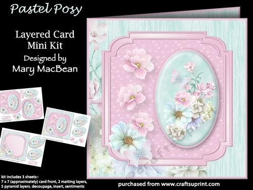 Pastel Posy - Layered Card Mini Kit
