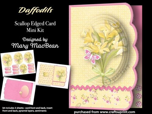 Daffodils - Scallop Edged Card Mini Kit