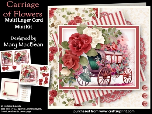 Carriage of Flowers - Multi-Layer Card Mini Kit
