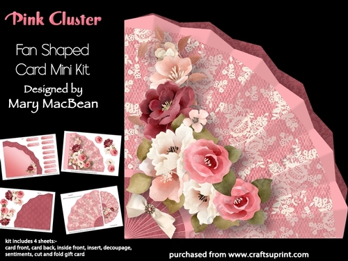 Pink Cluster - Fan-Shaped Card Mini Kit