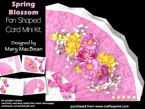 Spring Blossom - Fan-Shaped Card Mini Kit