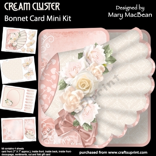 Cream Cluster - Bonnet Card Mini Kit