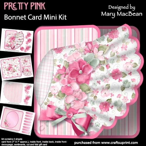 Pretty Pink - Bonnet Card Mini Kit