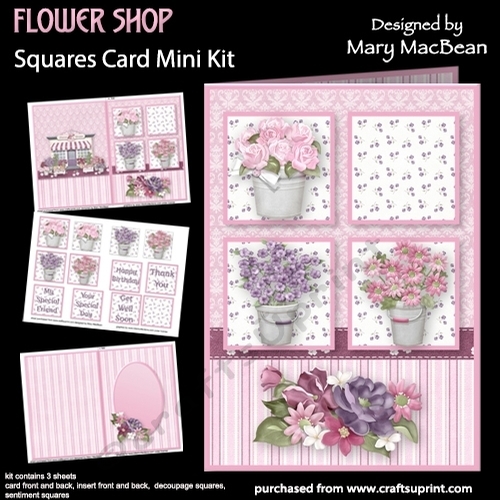 Flower Shop - Squares Card Mini Kit