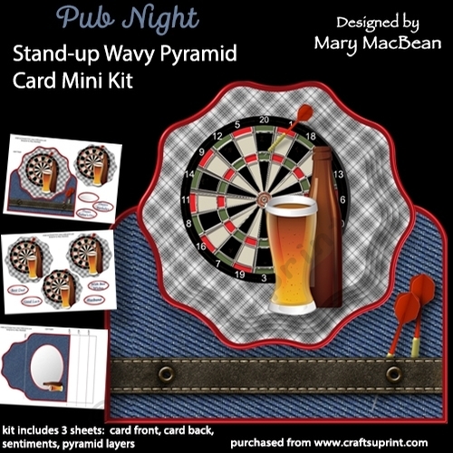 Pub Night - Stand-up Wavy Pyramid Card Mini Kit