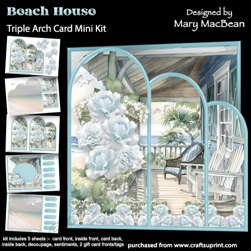 Beach House - Triple Arch Card Mini Kit