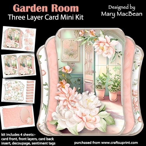 Garden Room - Three Layer Card Mini Kit