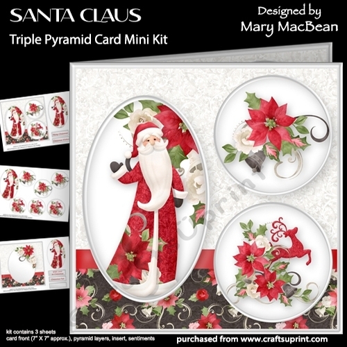 Santa Claus - Triple Pyramid Card Mini Kit