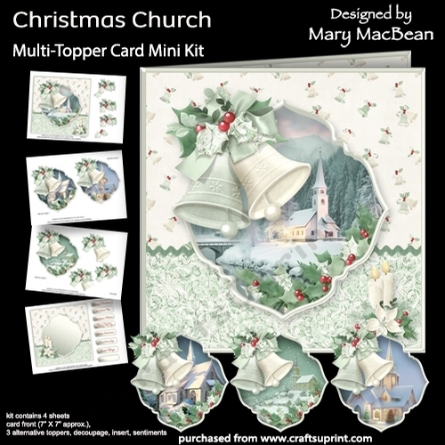 Christmas Church - Multi-Topper Card Mini Kit