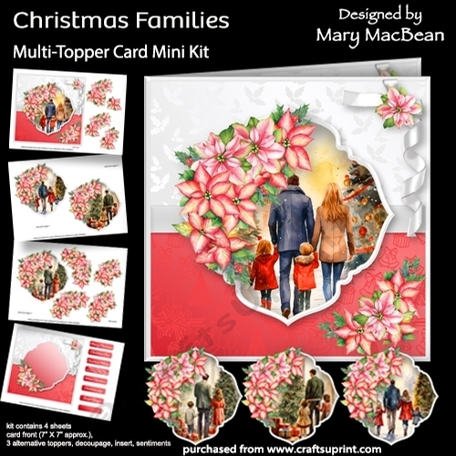 Christmas Families - Multi-Topper Card Mini Kit