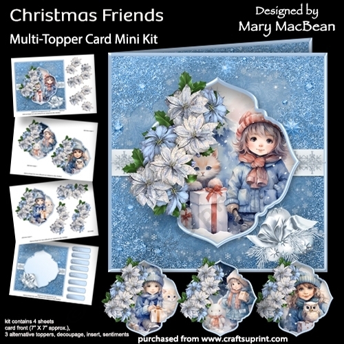 Christmas Friends - Multi-Topper Card Mini Kit