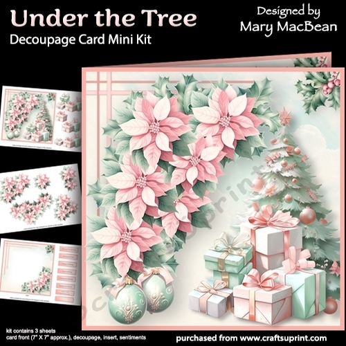 Under the Tree - Decoupage Card Mini Kit