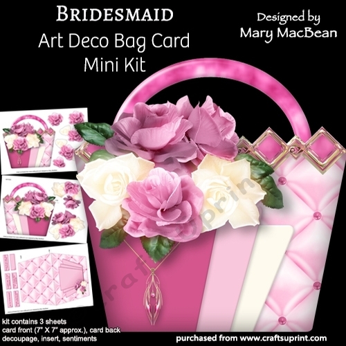 Bridesmaid - Art Deco Bag Card Mini Kit
