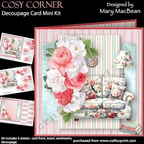 Cosy Corner - Decoupage Card Mini Kit