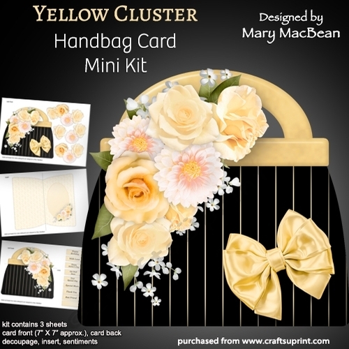 Yellow Cluster - Handbag Card Mini Kit