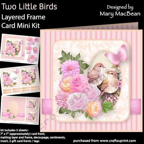 Two Little Birds - Layered Frame Card Mini Kit