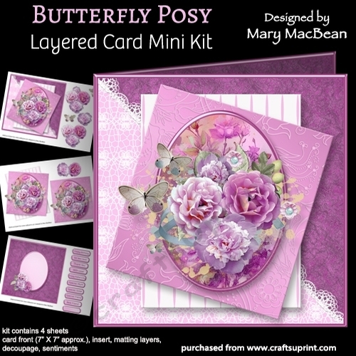 Butterfly Posy - Layered Card Mini Kit