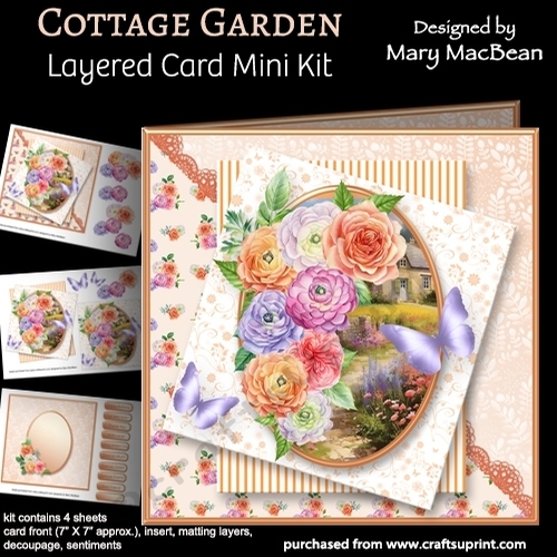 Cottage Garden - Layered Card Mini Kit