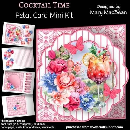 Cocktail Time - Petal Card Mini Kit