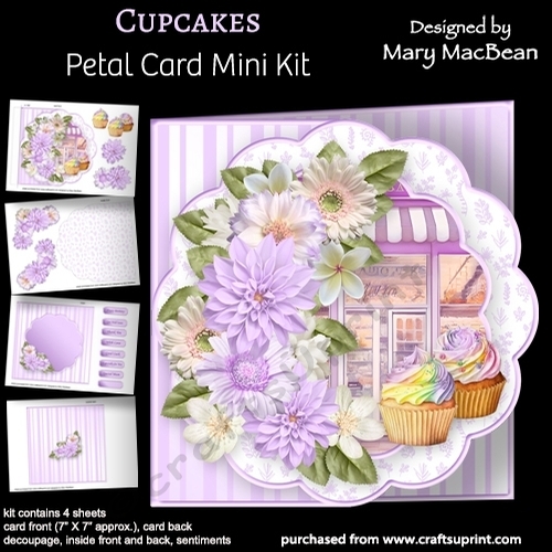 Cupcakes - Petal Card Mini Kit