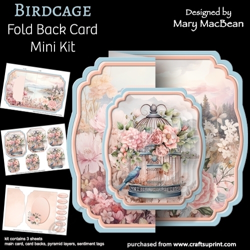 Birdcage - Fold Back Card Mini Kit