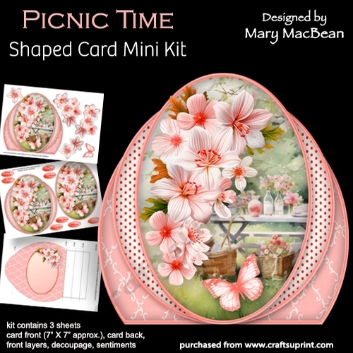Picnic Time - Shaped Card Mini Kit