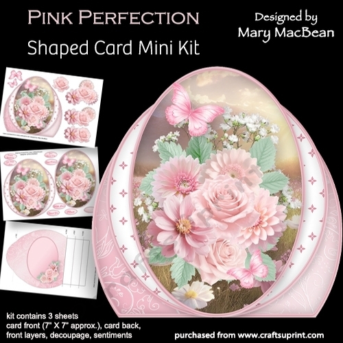Pink Perfection - Shaped Card Mini Kit