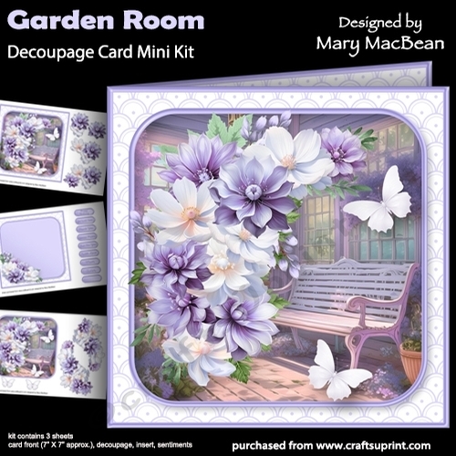 Garden Room - Decoupage Card Mini Kit