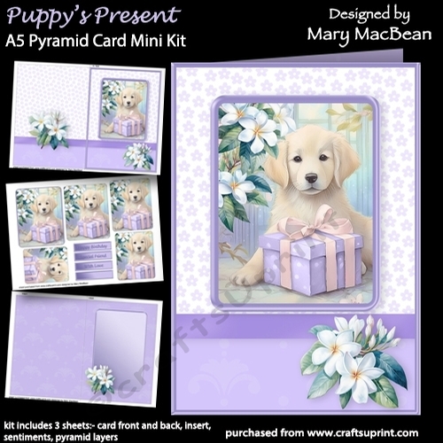 Puppys Present - A5 Pyramid Card Mini Kit