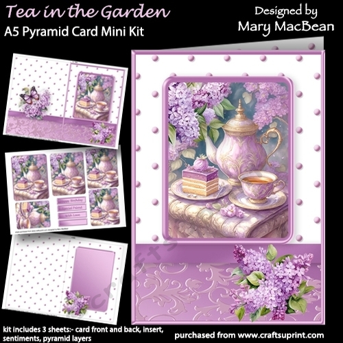 Tea in the Garden - A5 Pyramid Card Mini Kit